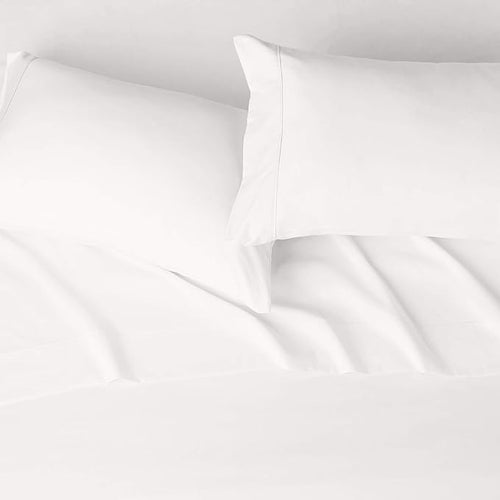 Basics Lightweight Super Soft, Wrinkle-Free, Breathable Microfiber 4 Piece Bed Sheet Set with 14-Inch Deep Pockets, Queen, Cream, Solid